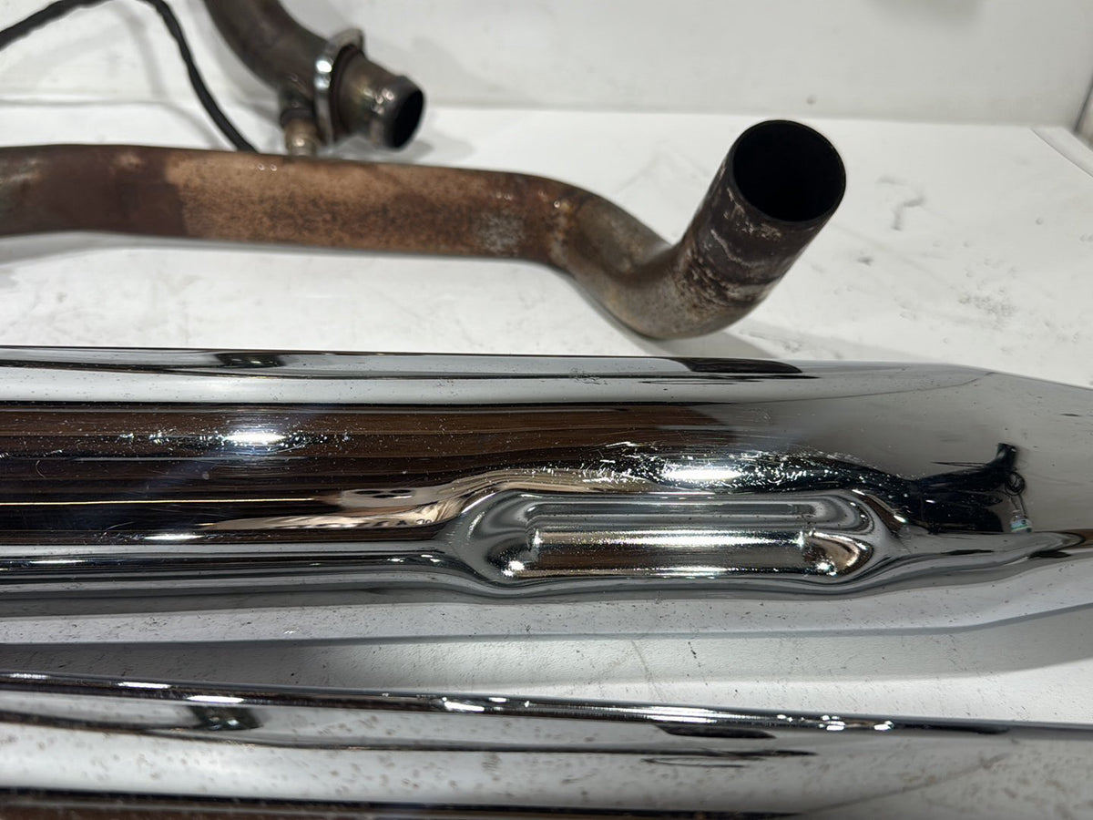 2009 Harley Road King Touring Police OEM Exhaust Header Pipes Muffler
