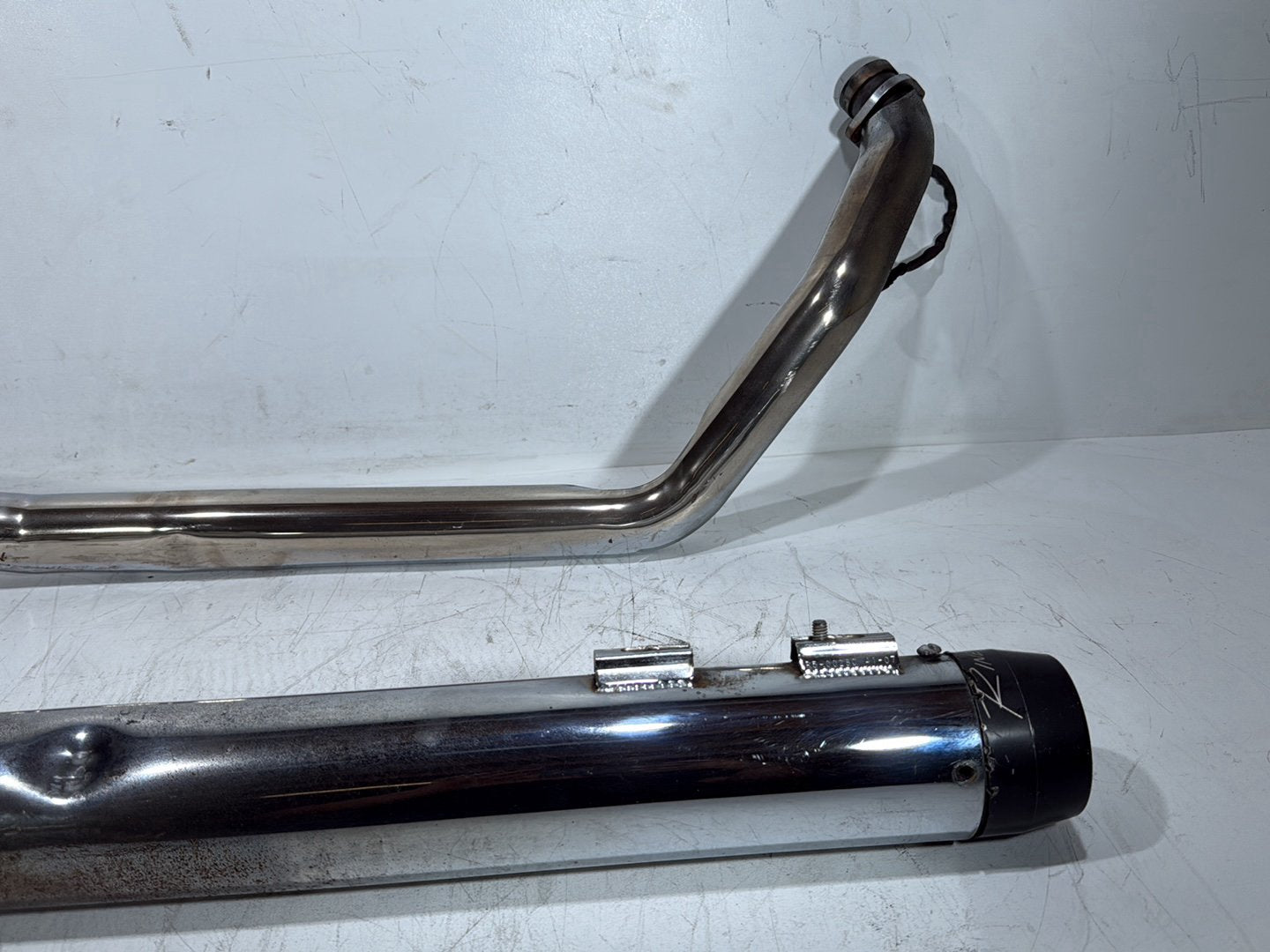 2008 Harley Road King Touring Exhaust Muffler Silencer Slip On DENTED