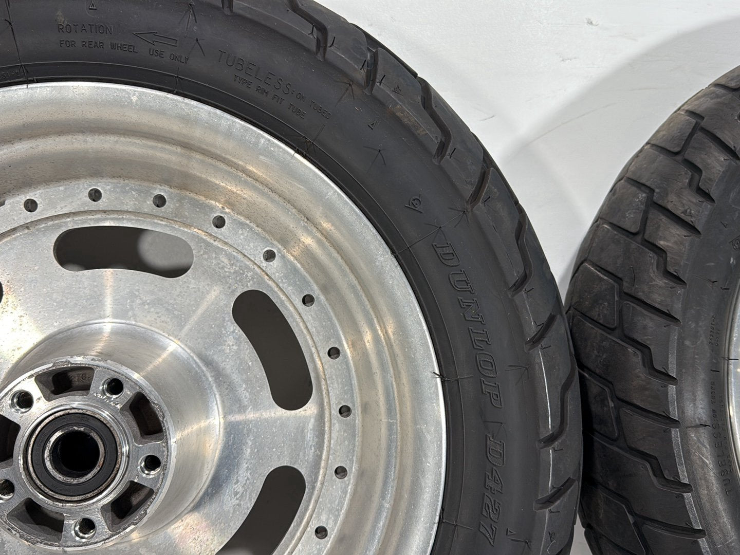 2010 Harley Dyna Fat Bob FXDF OEM Front & Rear Wheel Rim Tire 16"