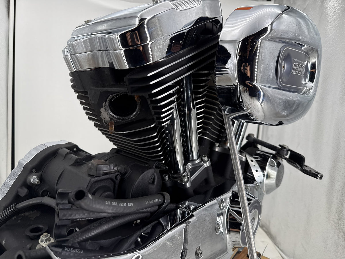 2013 Harley Sportster 1200 Custom XL1200C EFI 1200 Engine Motor Transmission 20K