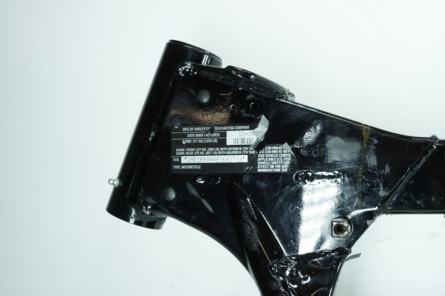 2007 - 2011 Harley-Davidson Touring Street Glide Body Main Frame Chassis SLVG 47900-08BHP