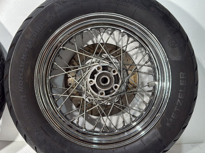Harley-Davidson Misc  Front Rear Wheel Rim Tire Spoked 43700-05A , 43085-97