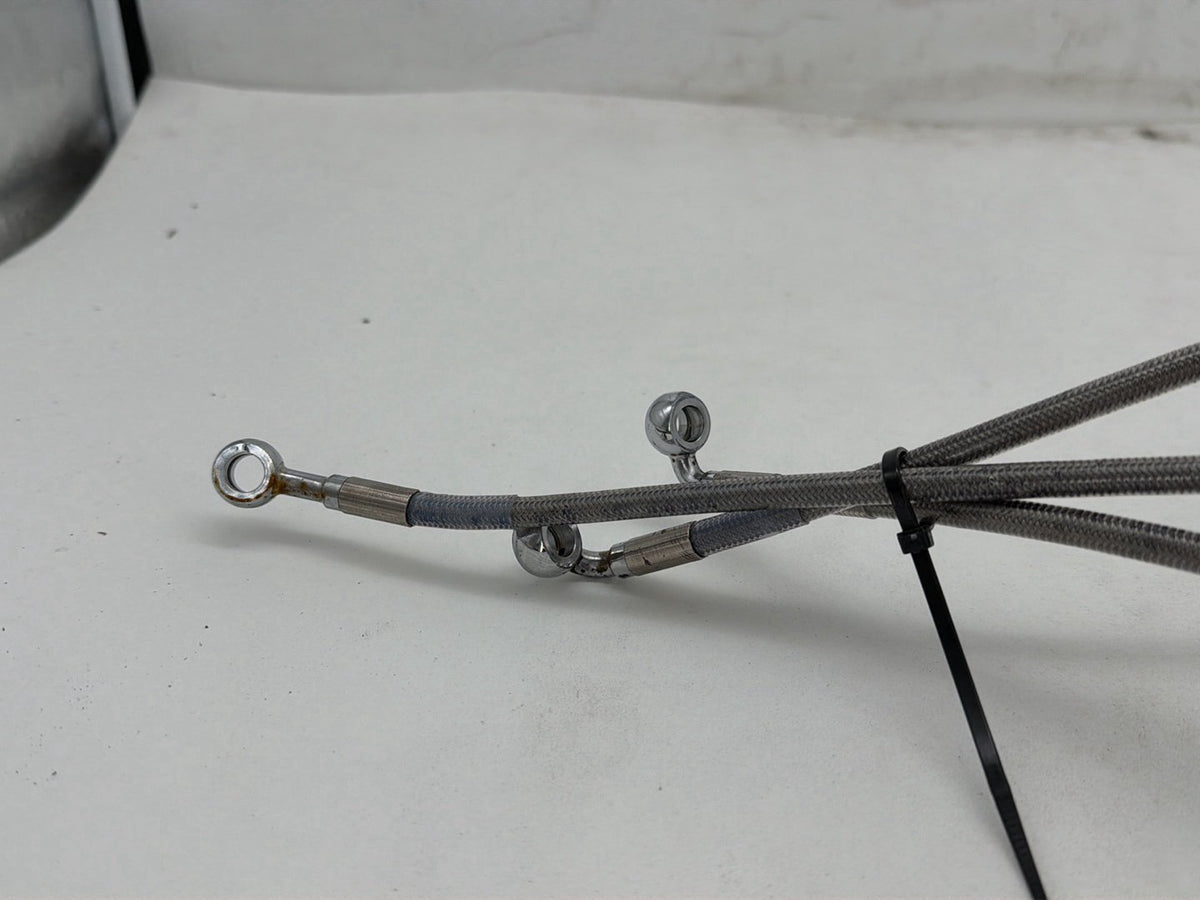 2007 Harley Street Glide Touring FLHX OEM Front Brake Hose Line Pipe