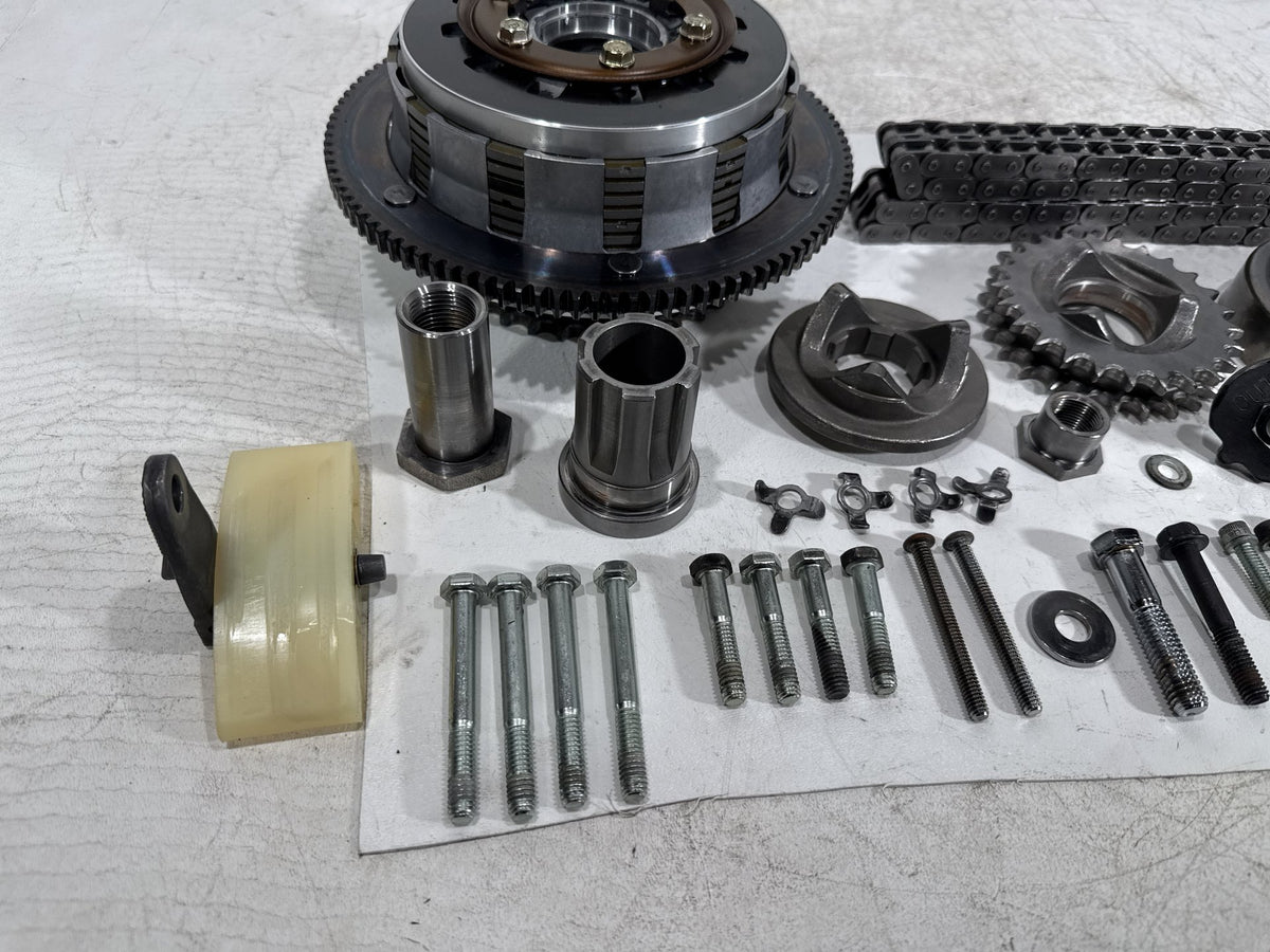 2001 Harley Fat Boy Softail FLSTF OEM Clutch Basket Chain Tensioner Kit