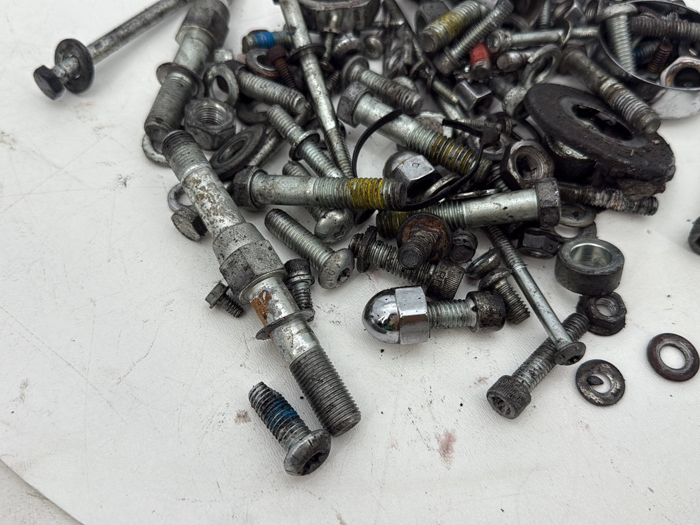 2005 Harley Dyna FXDWG Wide Glide OEM Hardware Bolts Nuts & Brackets