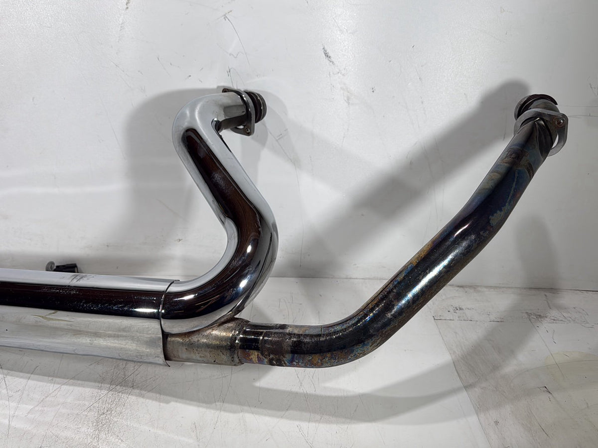 2012 Harley Street Glide Touring FLHX OEM Exhaust Header Pipes Muffler SCRATCHED