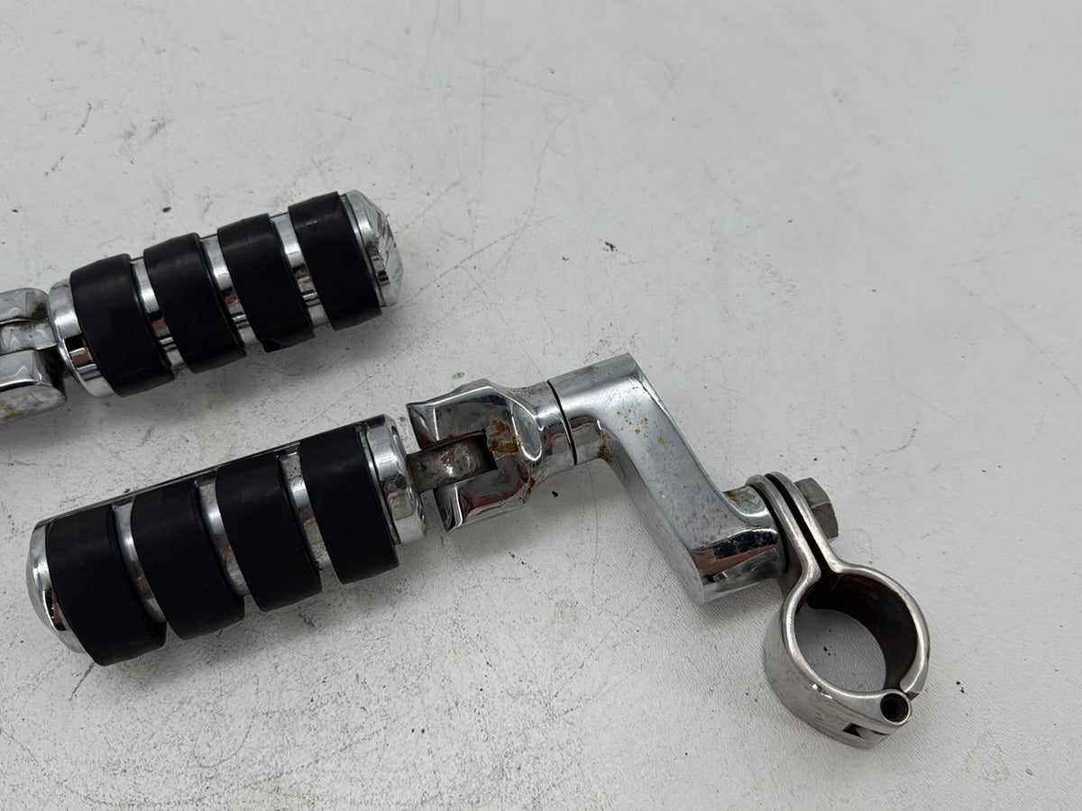 96 Harley Road King Touring Police Front Right Left Highway Foot Pegs Kuryakyn