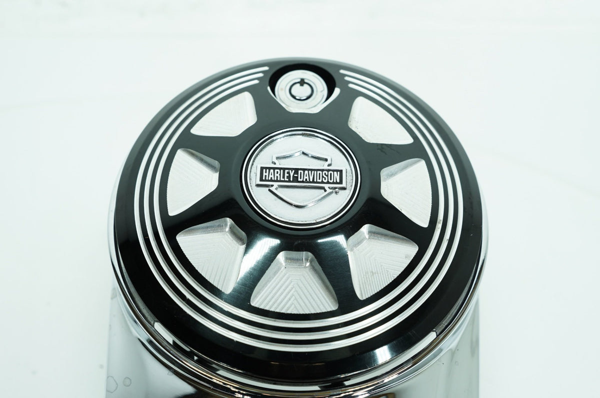 Fuel Gas Tank Dash Console NOKey, Arlen Ness Deep Cut, CNC, 2013, Harley-Davidson, Touring, Street Glide, FLHX