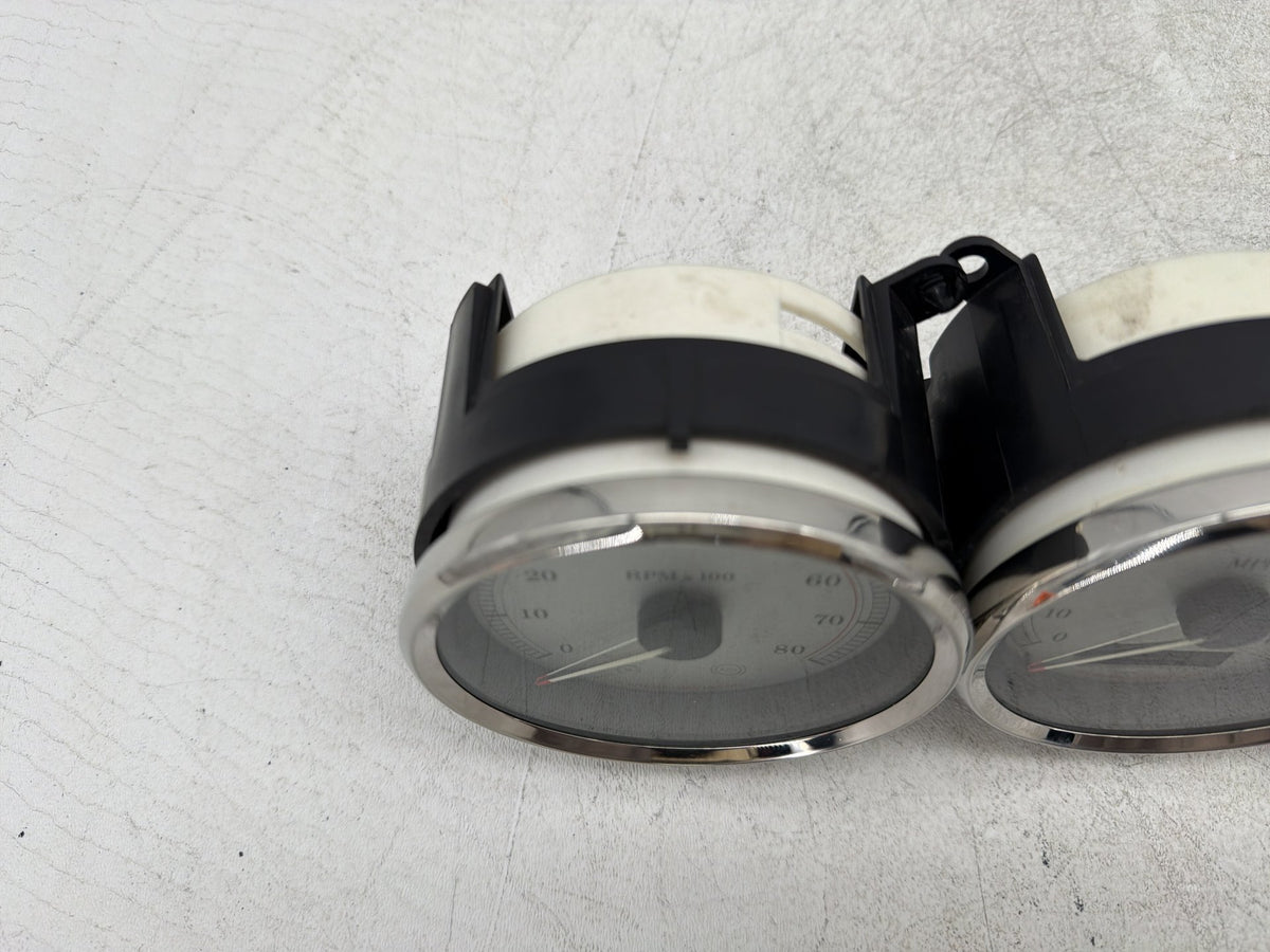 13 Harley Street Glide Touring Air Oil Volt Fuel Tacho Speedo Gauges Silver Face