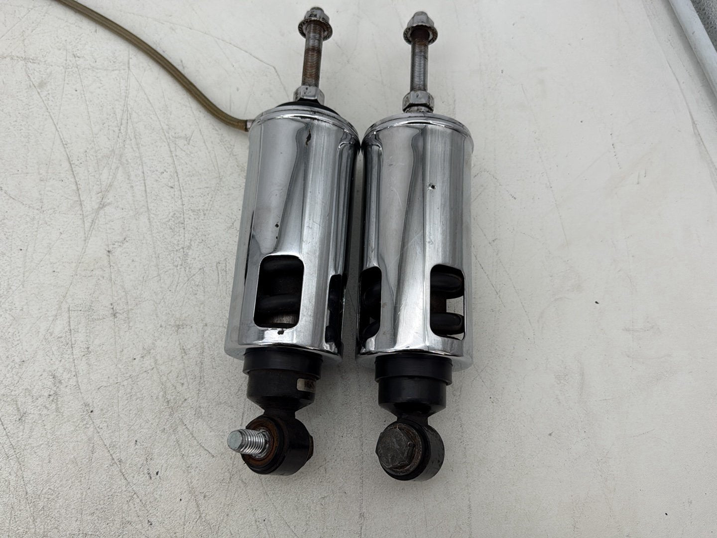 2011 Harley Softail FLSTFB Fat Boy OEM Rear Left Right Shock Absorbers