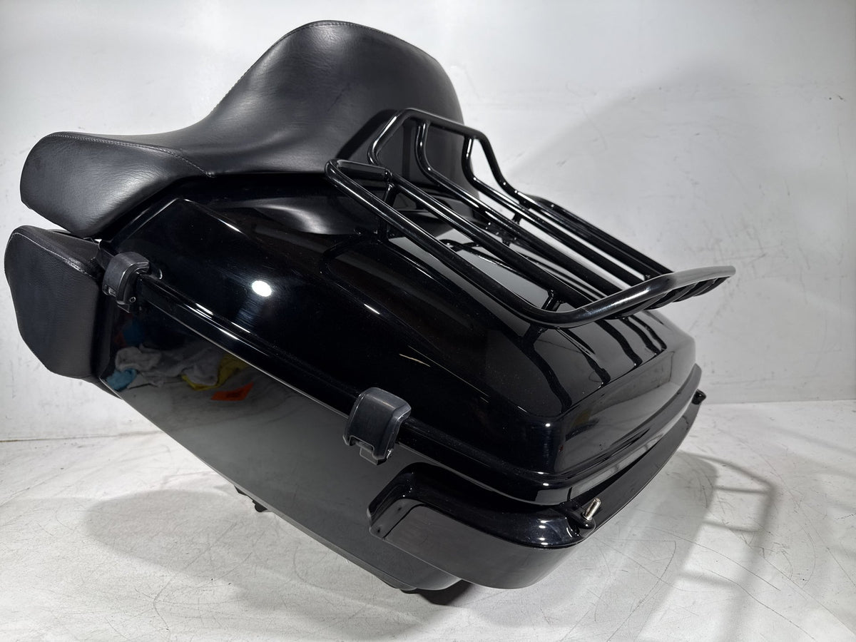 2014 Harley Touring FLHTK Electra Glide OEM Pass Backrest Tour Pak Luggage NOKey