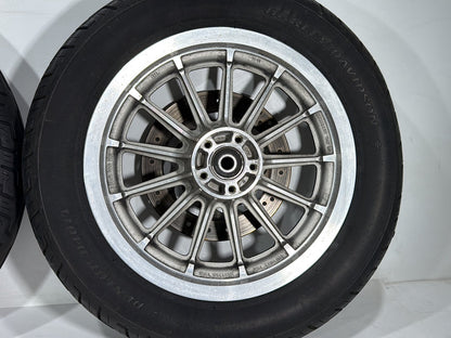 2002 Harley Dyna FXD Super Glide OEM Front & Rear Wheel Rim Tire