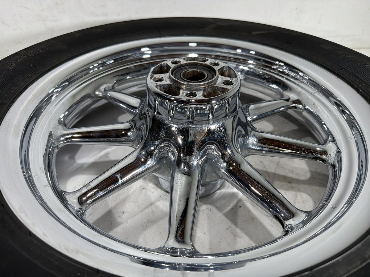 04 Harley Electra Glide Touring Ultra OEM Rear Wheel Rim Tire MT90B16 16" CHROME