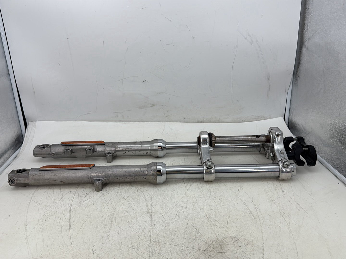 2006 Harley Sportster XL883L Low Front Triple Tree Set &amp; LH RH Fork Legs Sliders