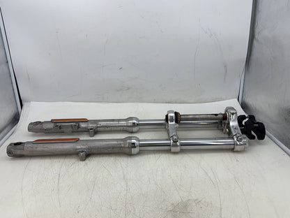 2006 Harley Sportster XL883L Low Front Triple Tree Set &amp; LH RH Fork Legs Sliders