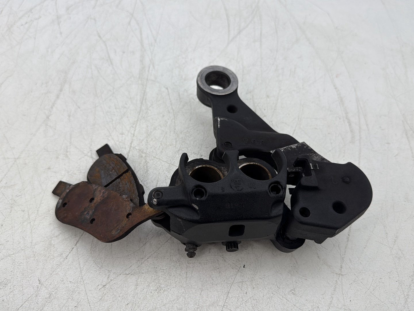 2011 Harley Softail FLSTFB Fat Boy OEM Rear Back Brake Caliper w/ Bracket