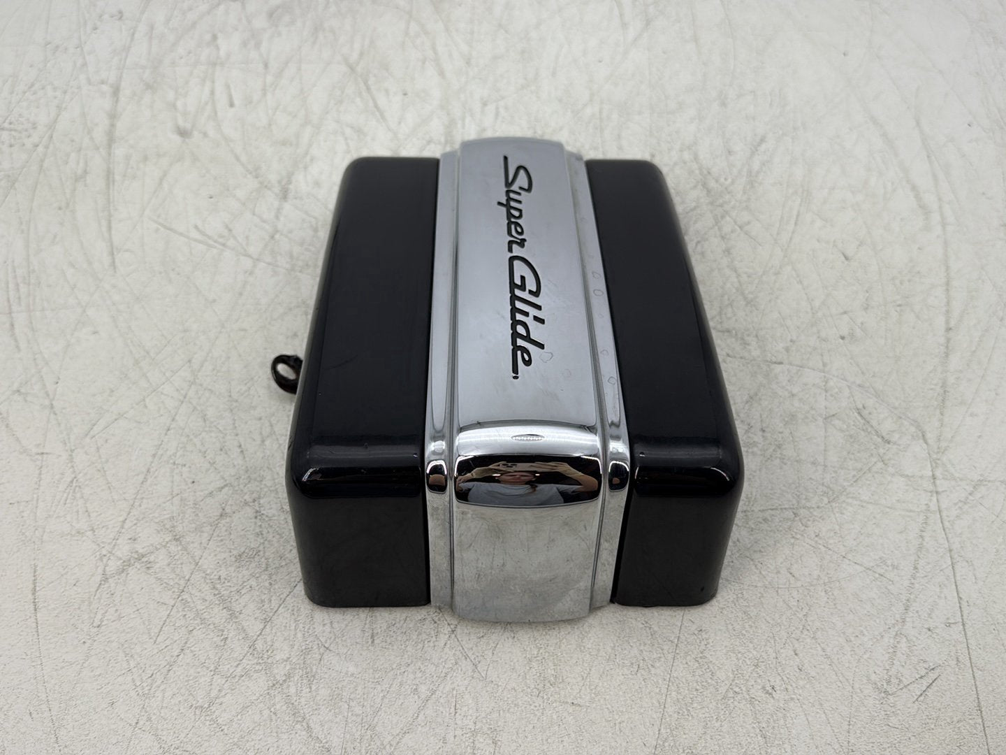 2012 Harley Dyna Super Glide Custom FXDCI OEM Lower Battery Tray Stay Box Cover Panel