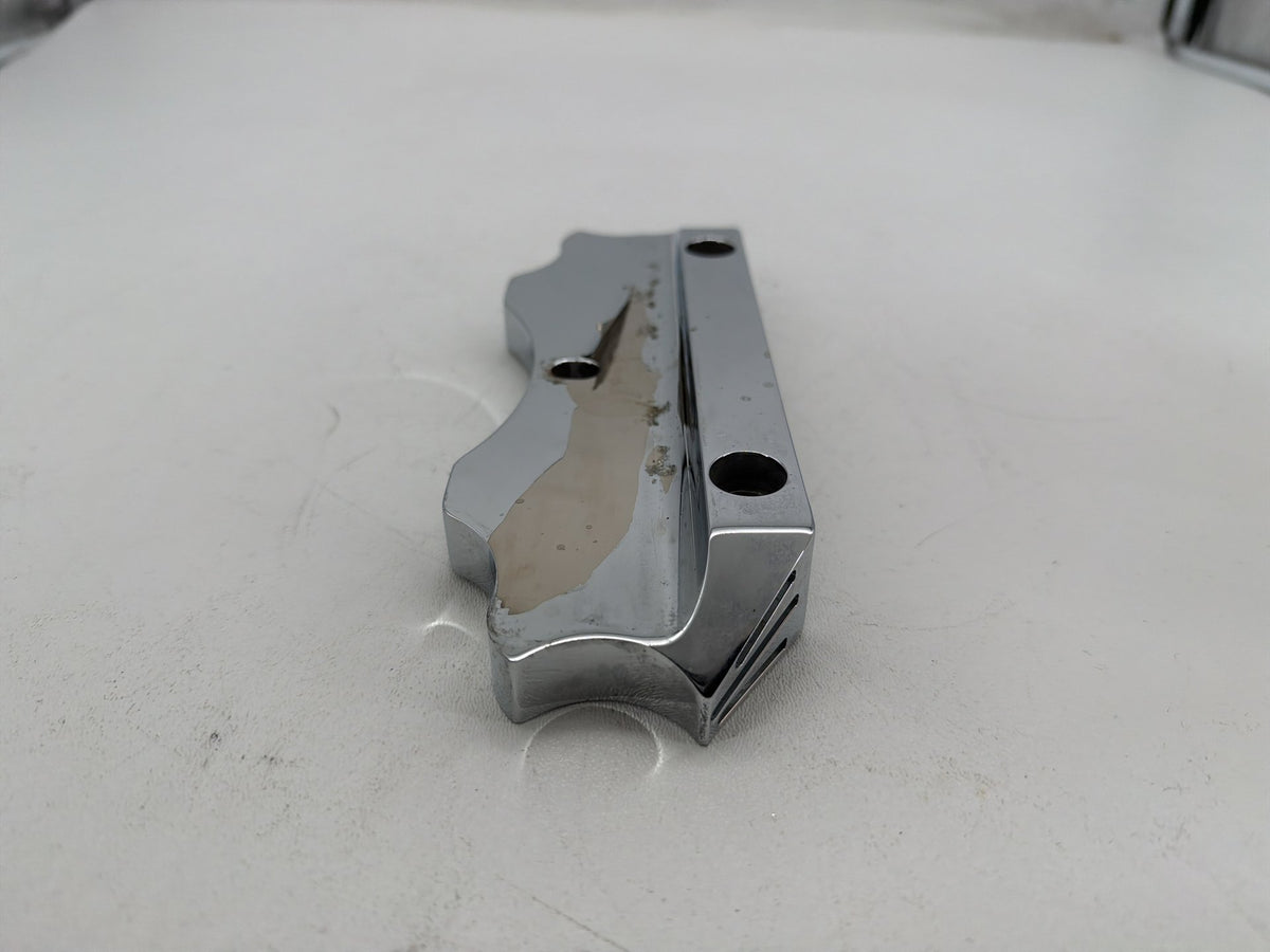 1994 Harley Softail Custom FXSTC OEM Front Handlebar Riser Top Clamp Chrome
