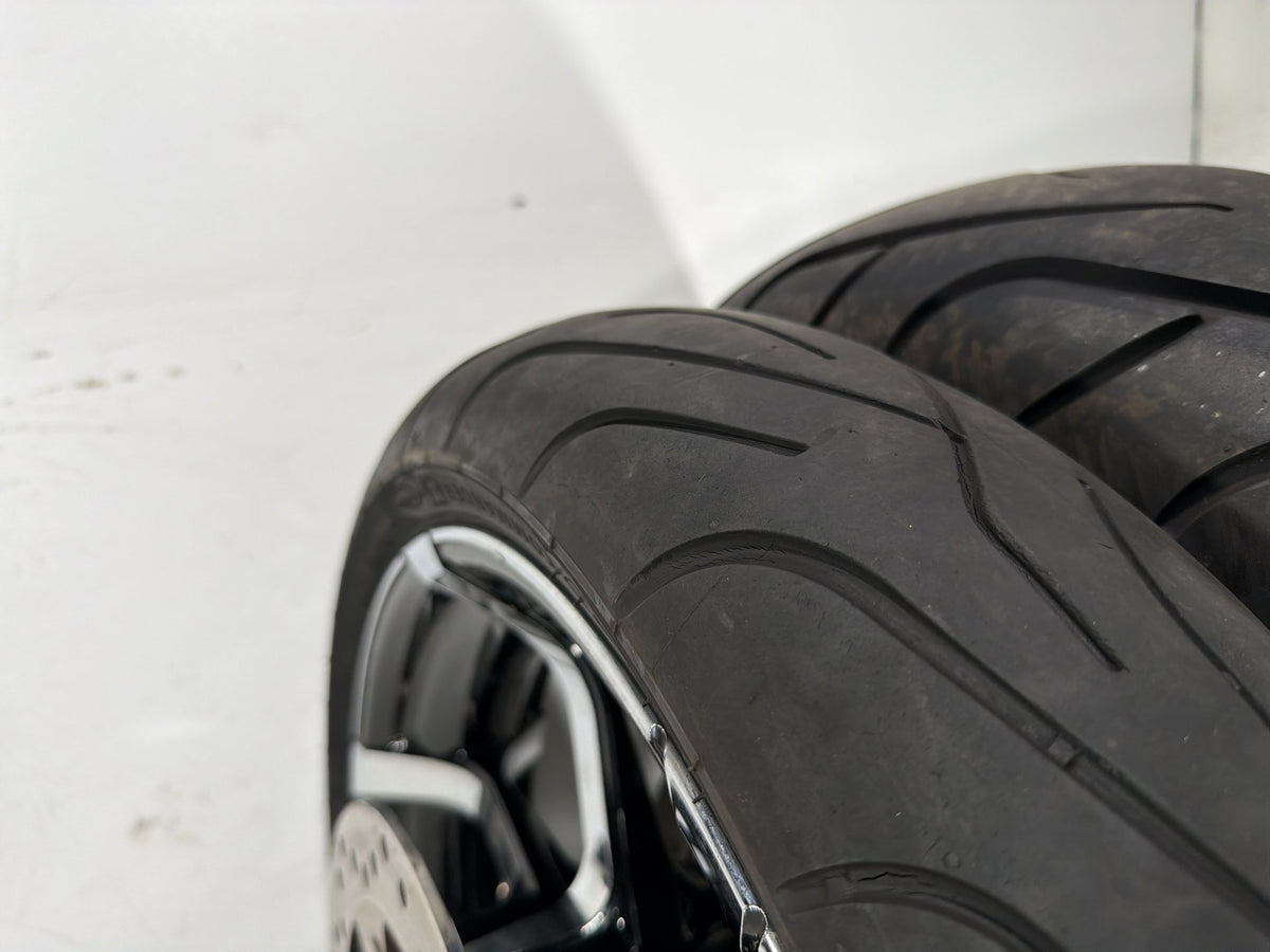 2010 Harley Street Glide Touring FLHX OEM Front & Rear Wheel Rim Tire 18" 18"