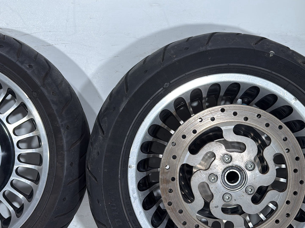 2012 Harley Electra Glide Touring Ultra Front & Rear Wheel Rim Tire 17" 16" NON-abs