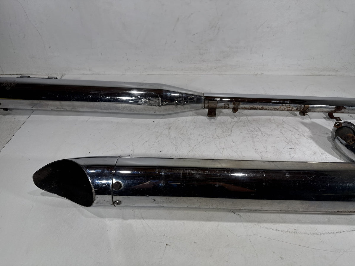 06 Harley Road King Touring Custom Exhaust Header Pipes Vance & Hines Scratched