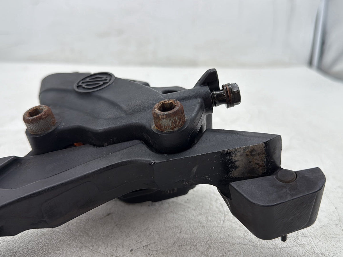 2009 Harley Road King Touring Police OEM Rear Back Brake Caliper w/ Bracket