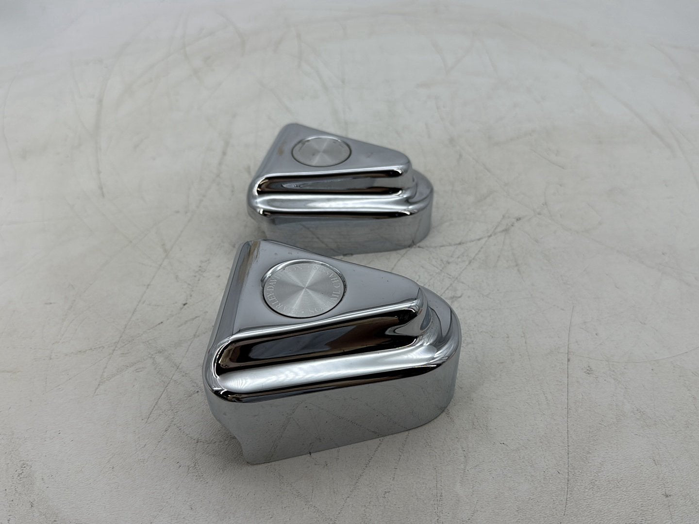 1997 Harley Softail FLSTC Heritage Classic Rear Wheel Axle Nut Covers Caps