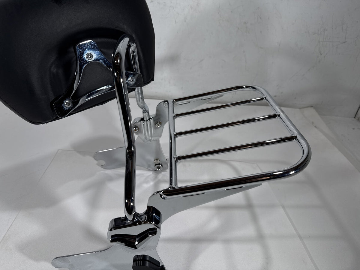 2004 Harley Road King Touring Classic OEM Rear Sissy Bar w/ Backrest Cushion Pad