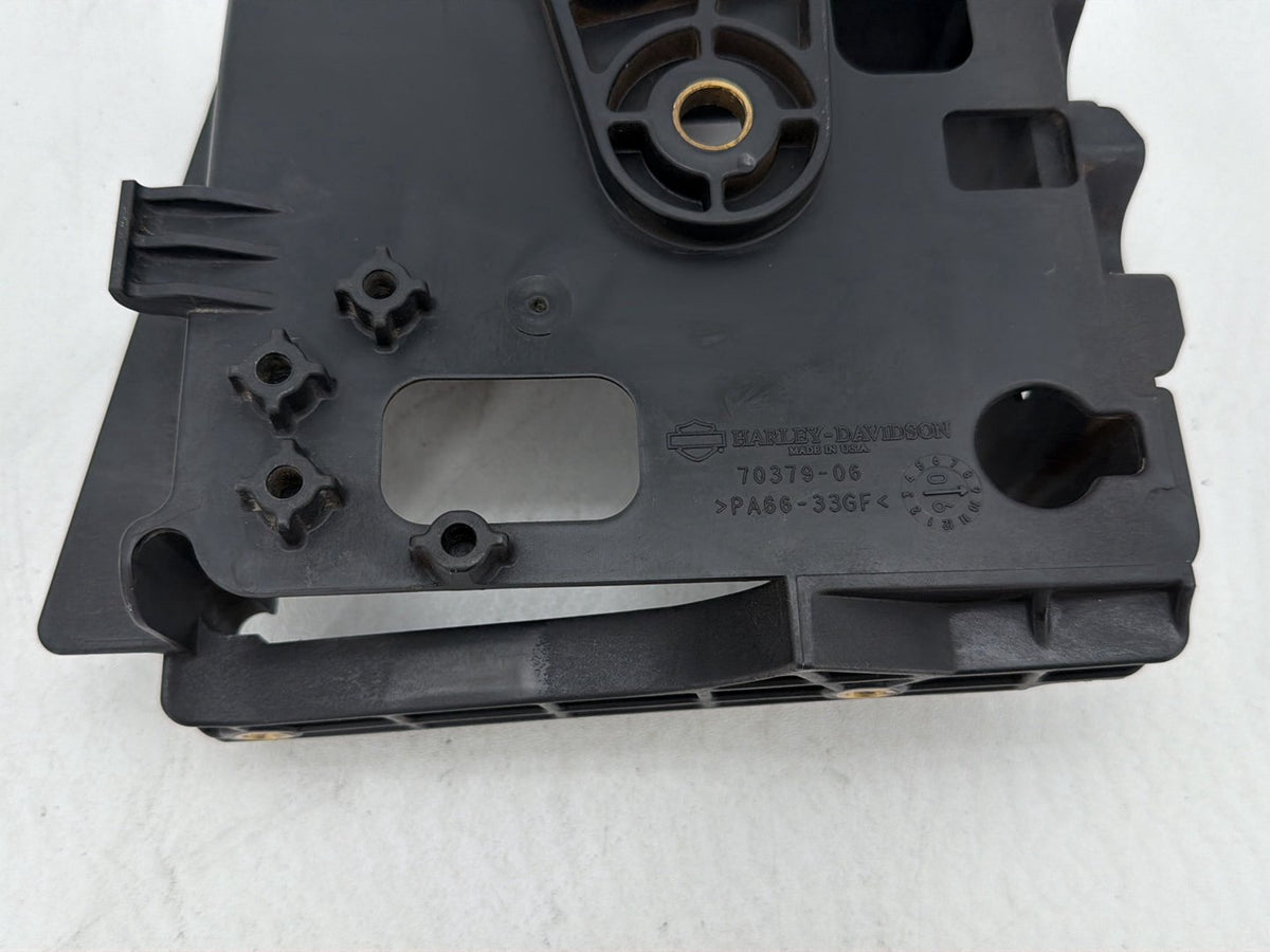 2007 Harley Dyna Street Bob FXDBI OEM Battery Tray Bracket Holder Carrier