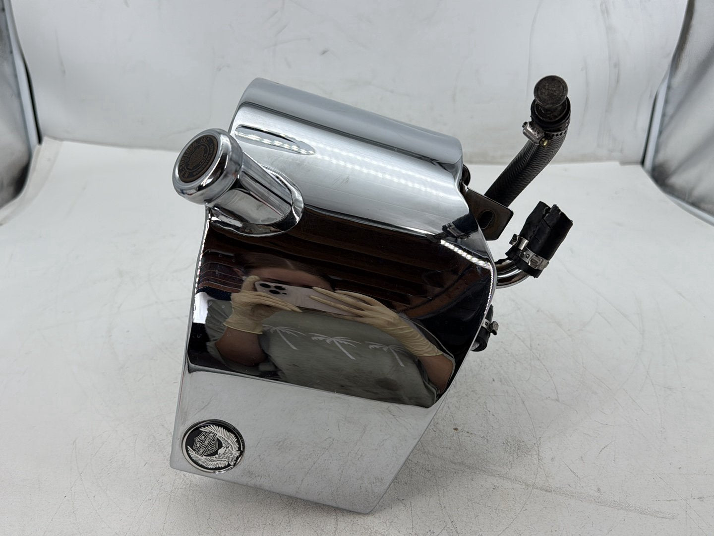 1997 Harley Softail Fat Boy FLSTF Oil Tank Reservoir Bottle Canister & Dipstick