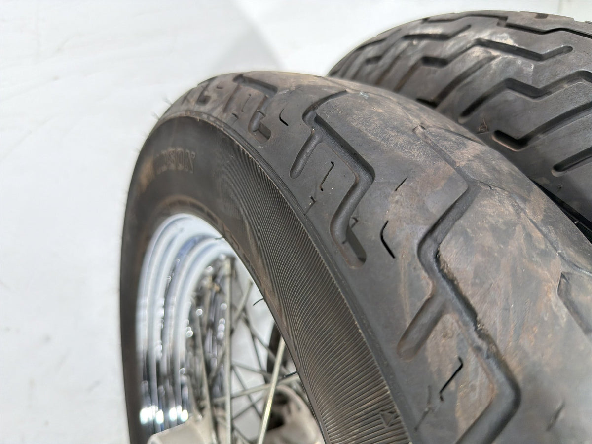 97 Harley Heritage Softail Classic Front Rear Wheel Rim Tire Spoked MT90B16 16"