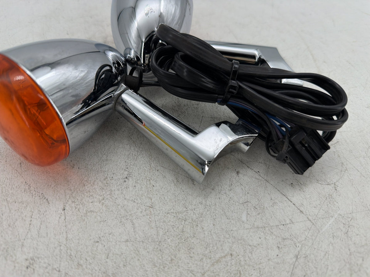 2005 Harley Dyna Super Glide Custom OEM Front Left Right Turn Signal Indicators