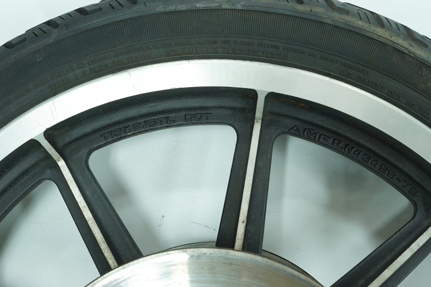 1984 - 1990 Harley-Davidson Sportster  Front & Rear Wheel Rim Tire 43537-79