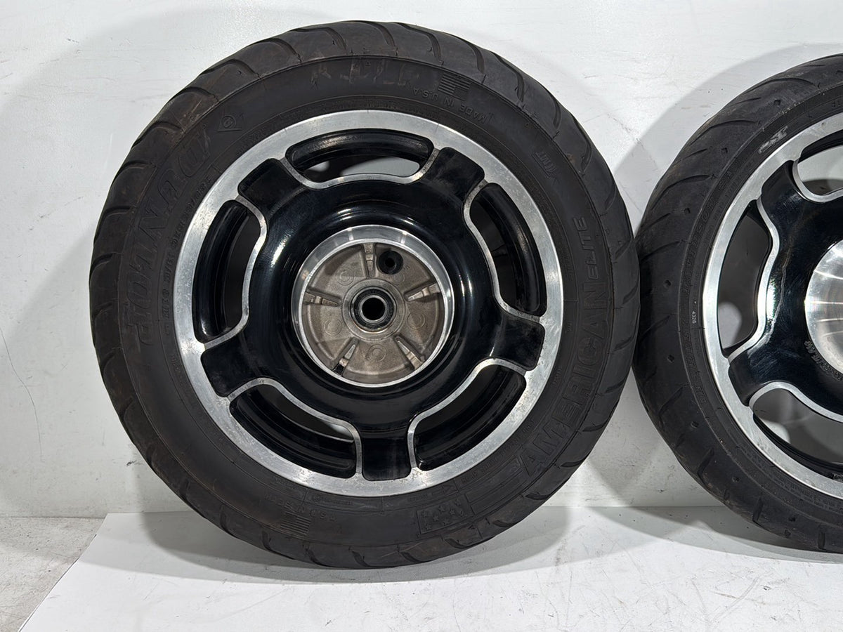 13 Harley Street Glide Touring OEM Front & Rear Wheel Rim Tire AIRSTRIKE 16" 18"