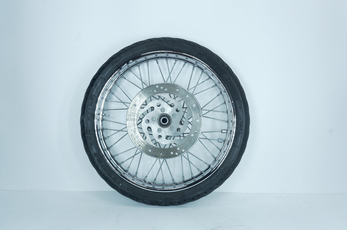 01 Harley Softail FXSTB Night Train OEM Front Wheel Rim Tire Spoked MH90-21 21"