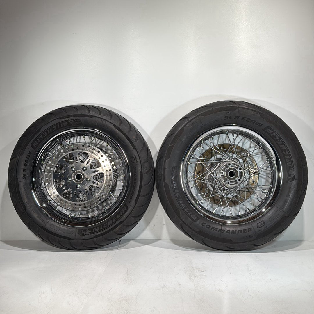 2007 - 2012 Harley-Davidson Touring Street Glide Front Rear Wheel Rim Tire Spoked 41052-08 ,  43085-97