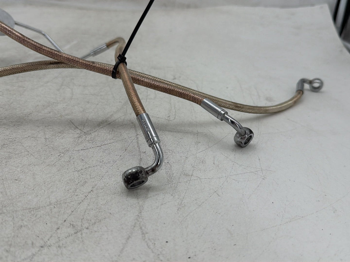2009 Harley Road Glide Touring FLTR OEM Front Brake Hose Line Pipe NON-abs