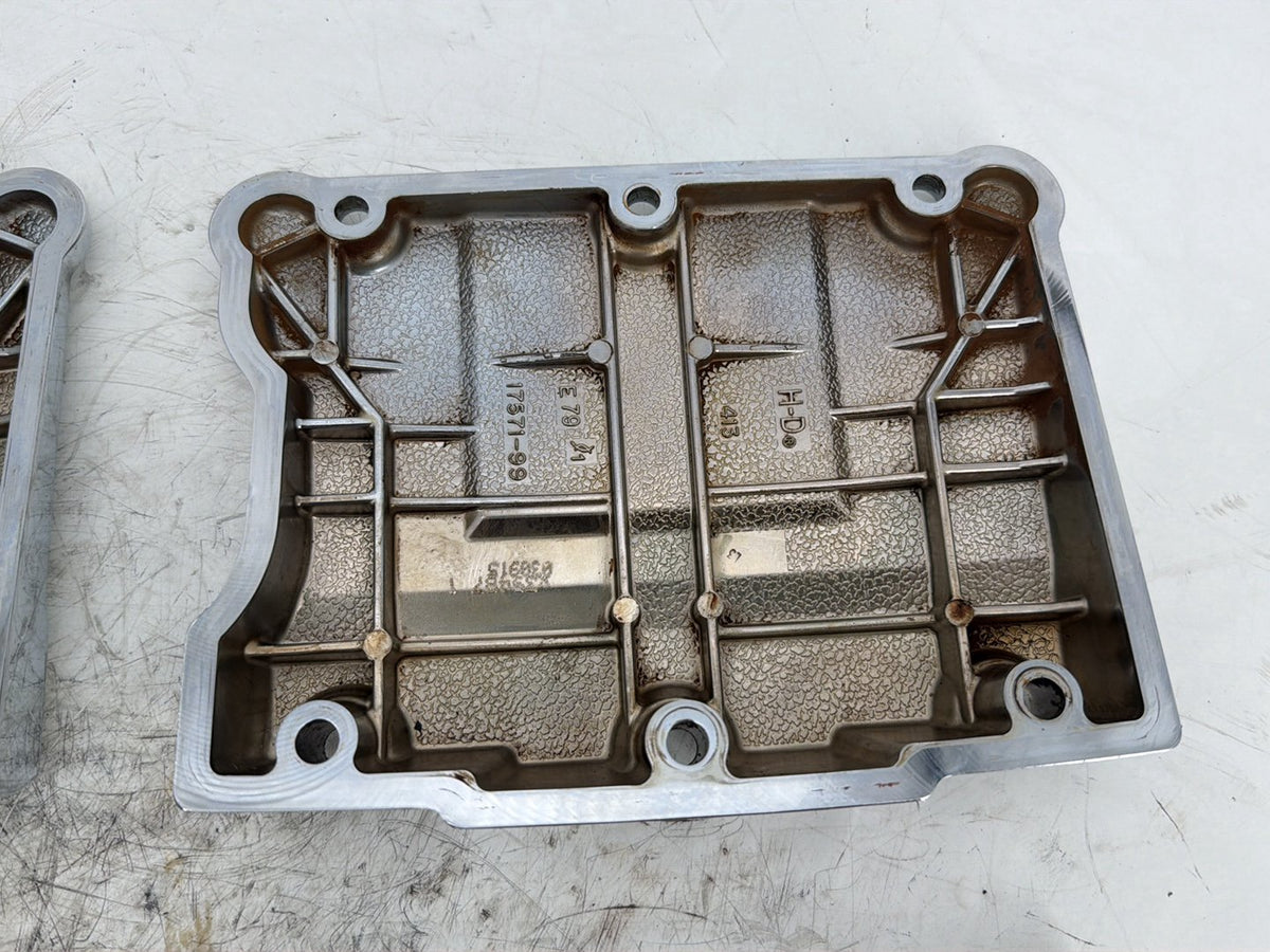15 Harley Electra Glide Touring Ultra Low OEM Twin Cam Top Rocker Covers Chrome
