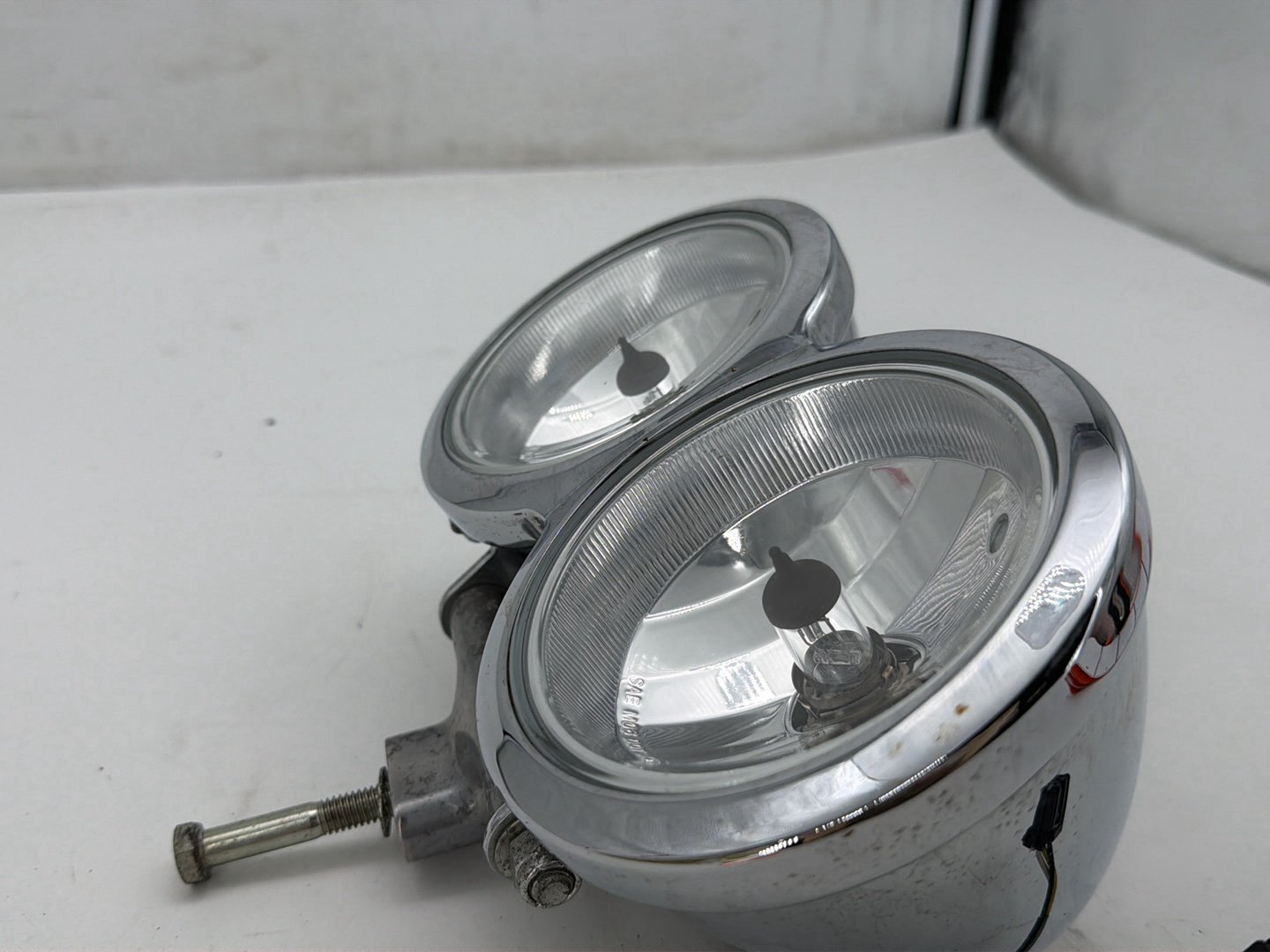2008 Harley Dyna Fat Bob FXDF OEM Headlight Headlamp Head Light Halogen DUAL