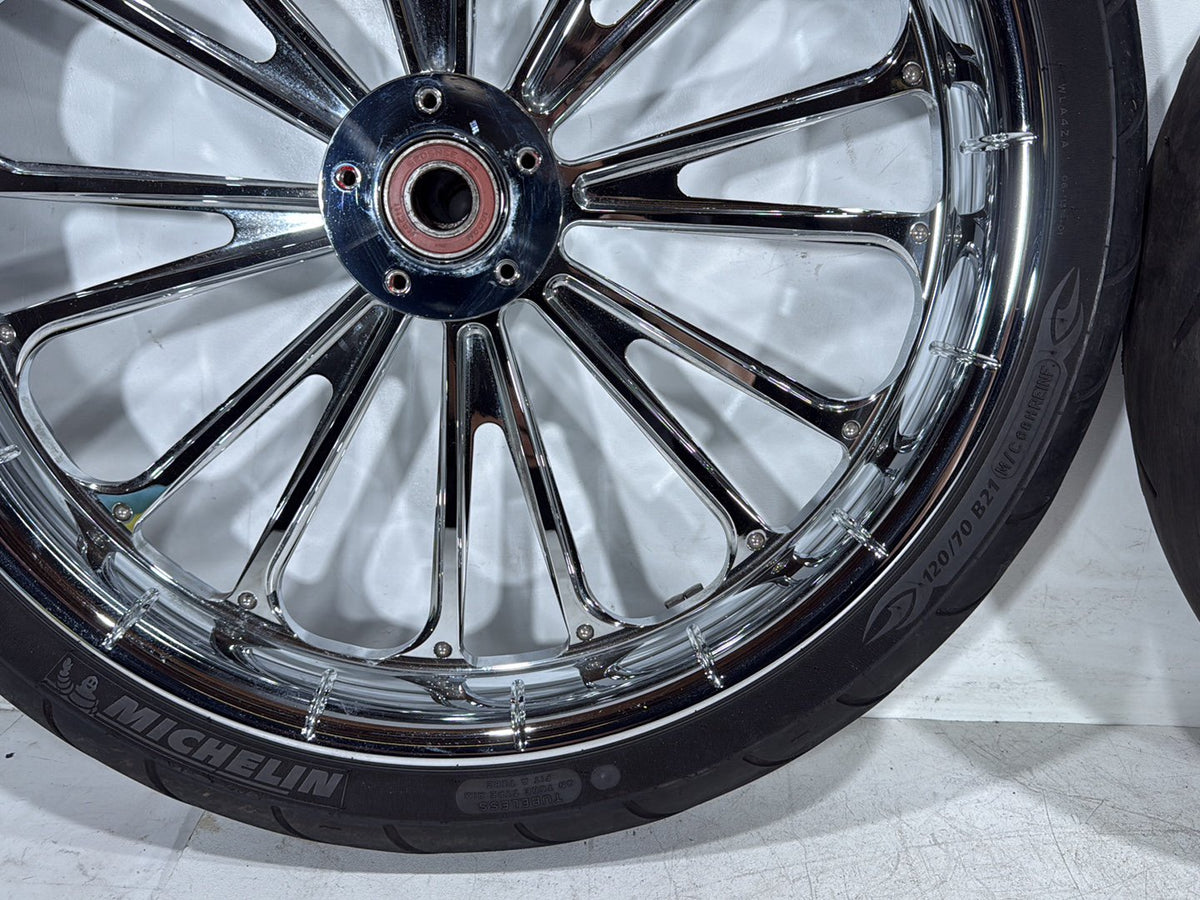 2009 Harley Road Glide Touring FLTR OEM Front & Rear Wheel Rim Tire