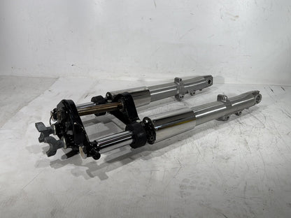 2005 Harley Electra Glide Touring Ultra FLHTCUI OEM Front Triple Tree Set & LH RH Fork Legs Sliders