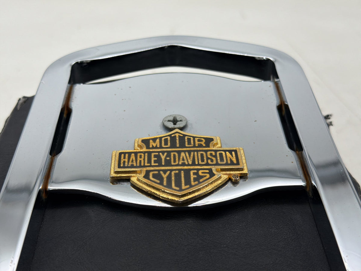 2016 Harley Dyna Fat Bob FXDF 103 OEM Rear Sissy Bar w/ Backrest Cushion Pad
