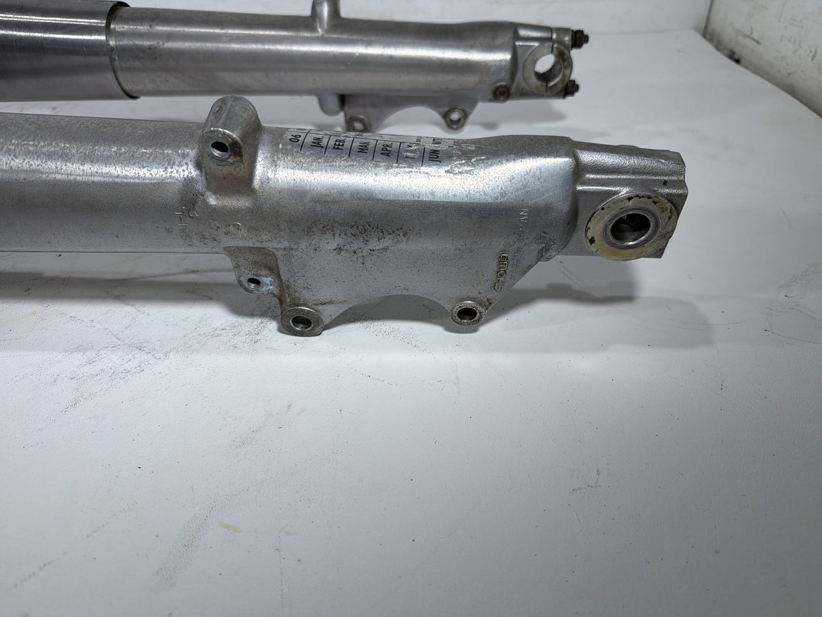 91 Harley Electra Glide Touring Front Triple Tree Set & LH RH Fork Legs Sliders