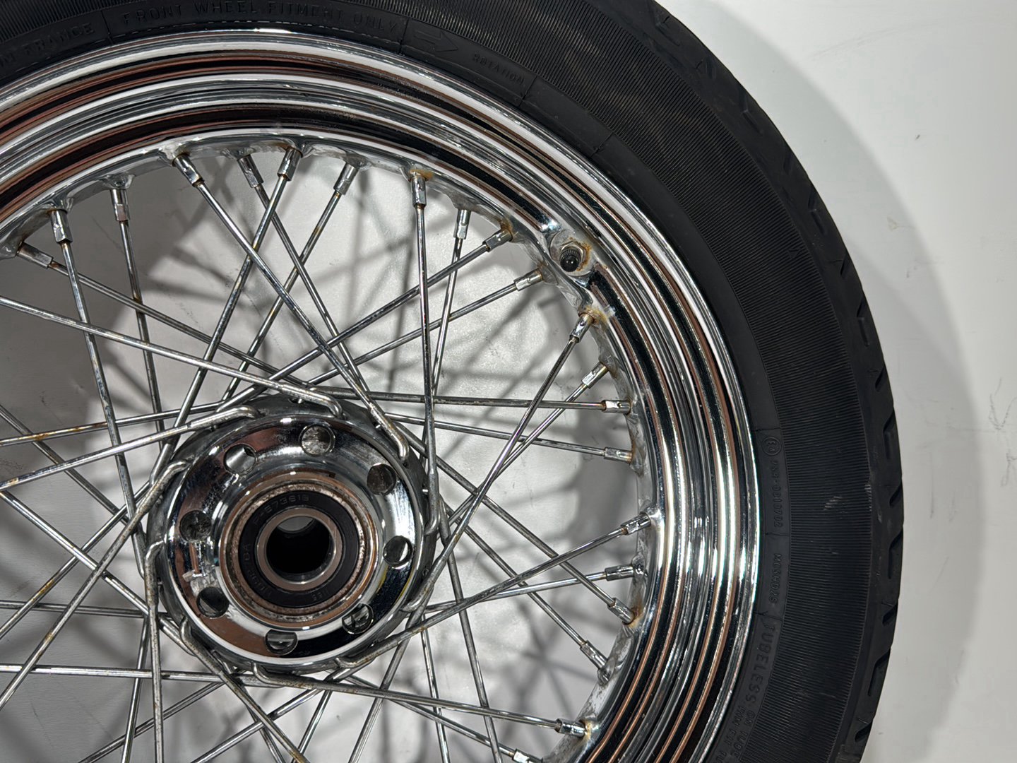 2013 Harley Heritage Softail Classic FLSTC OEM Front Rear Wheel Rim Tire Spoked
