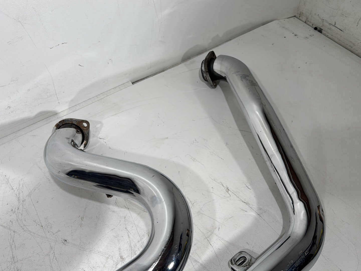 2003 Harley Dyna Wide Glide FXDWG OEM Exhaust Header Pipes Muffler Vance & Hines