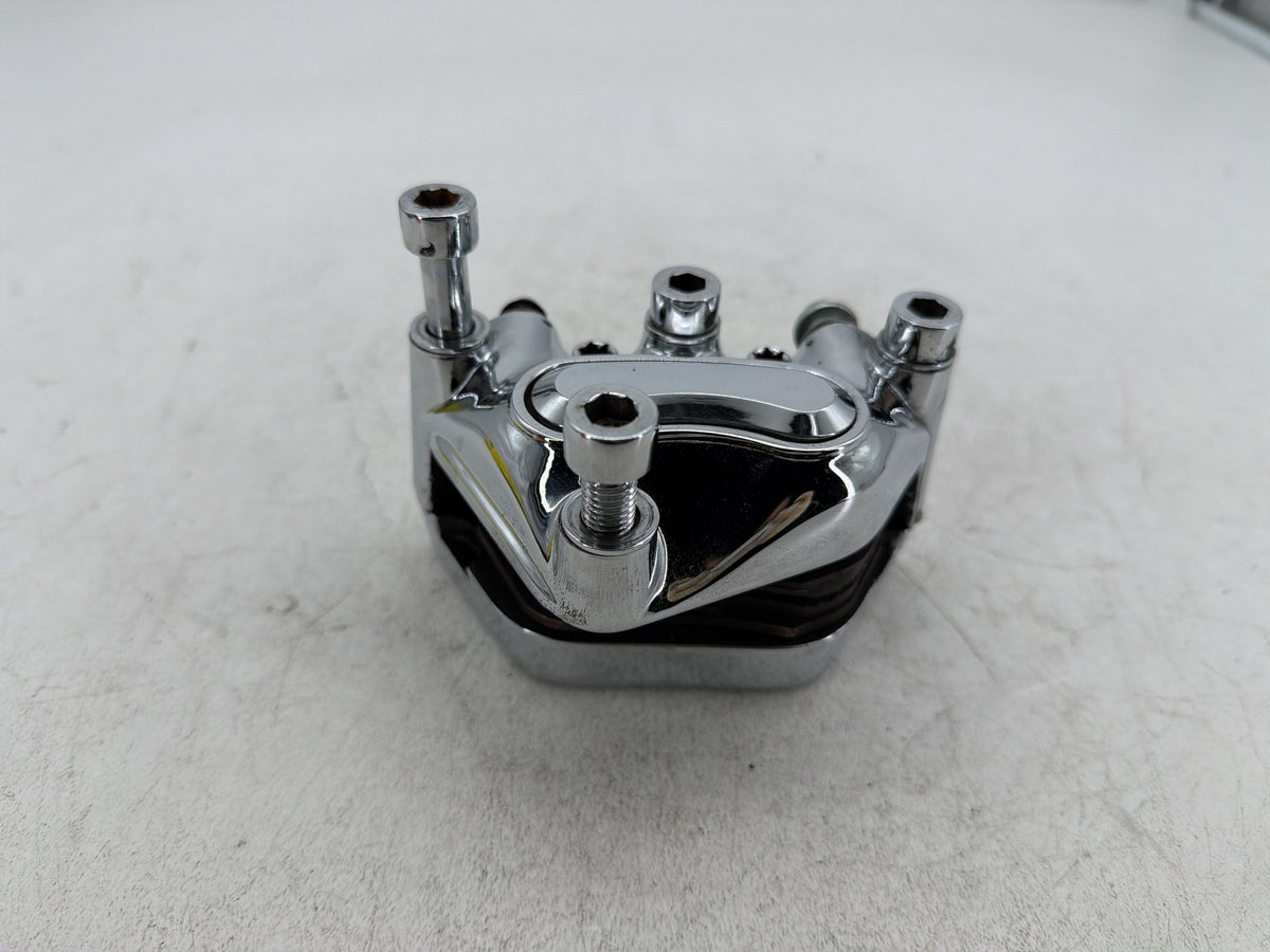 2007 Harley Electra Glide Touring CVO Eagle Front Left 1 Brake Caliper Chrome