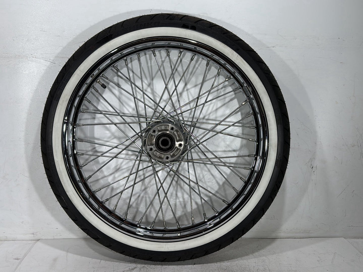 2003 Harley Softail Deuce FXSTD OEM Front Wheel Rim Tire Spoked