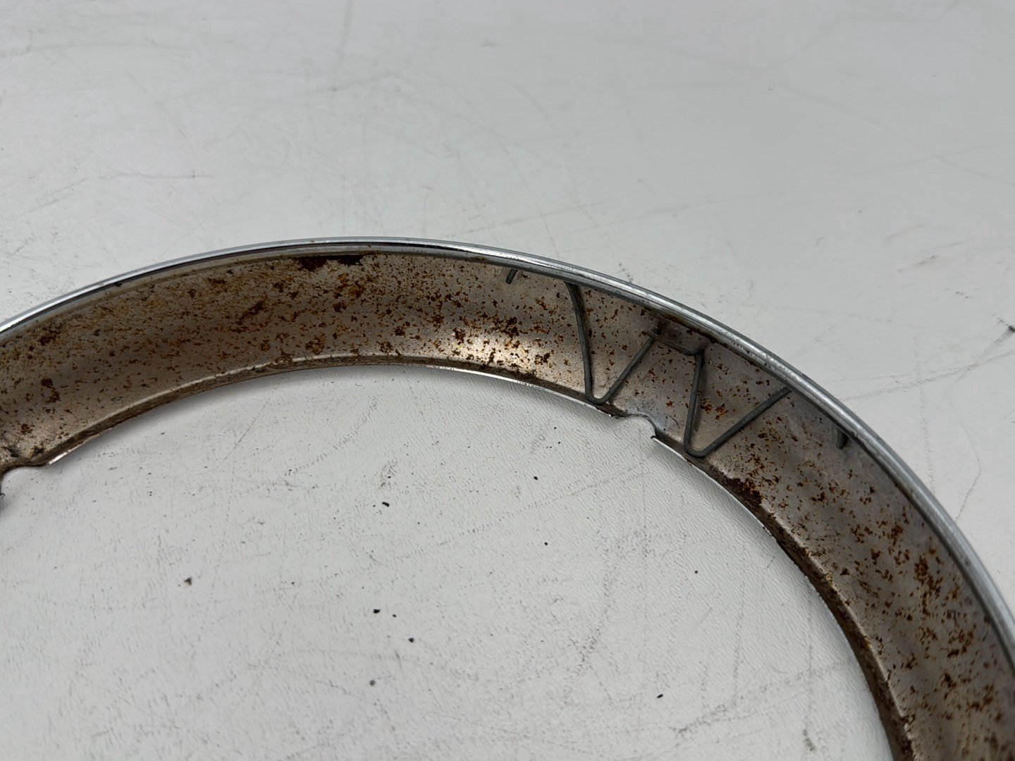 2008 Harley Touring FLHT Electra Glide OEM Headlight Mount Bracket Ring Circle Trim