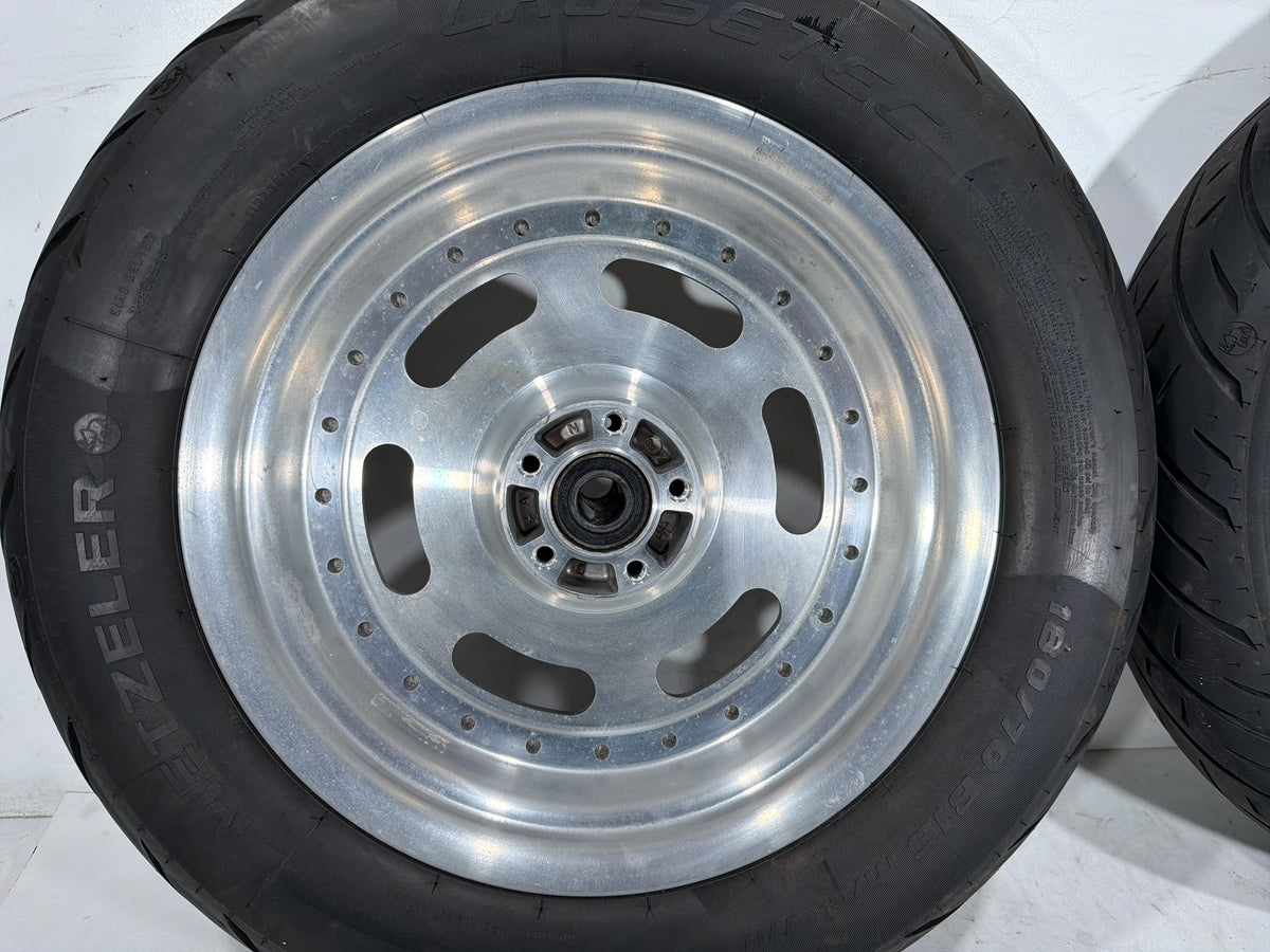 2012 Harley Dyna Fat Bob OEM Front Rear Wheel Rim Tire 130/90B16, 180/70B16 16"