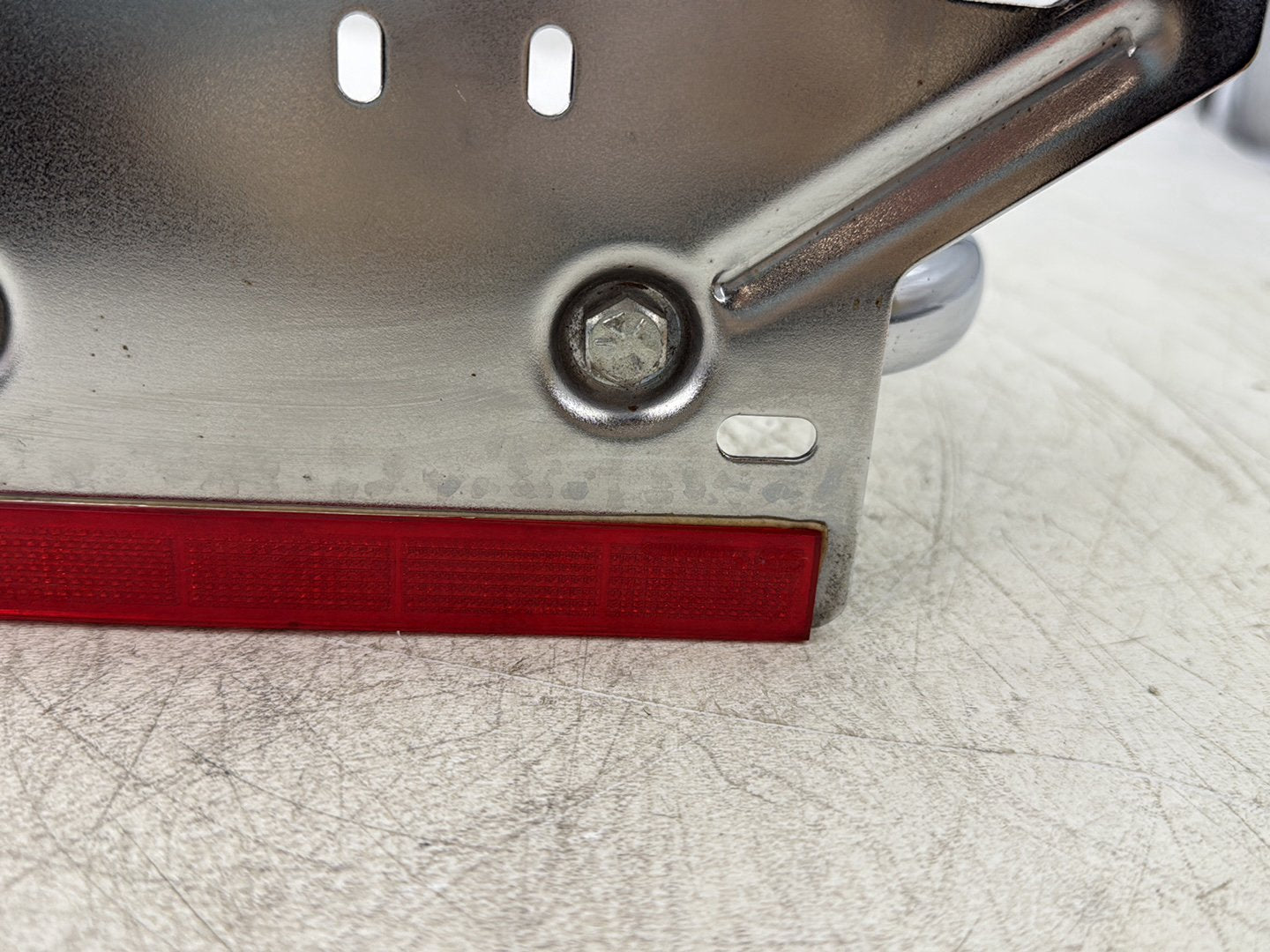 1998 Harley Touring FLHTCUI Electra Glide Ultra OEM Rear License Plate Support Bar Holder